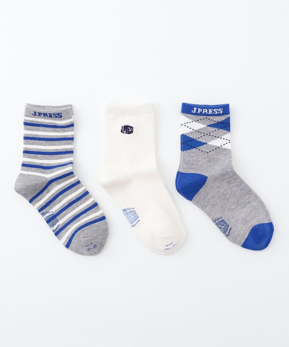 J.PRESS KIDS 【19-26cm】3P ソックス 