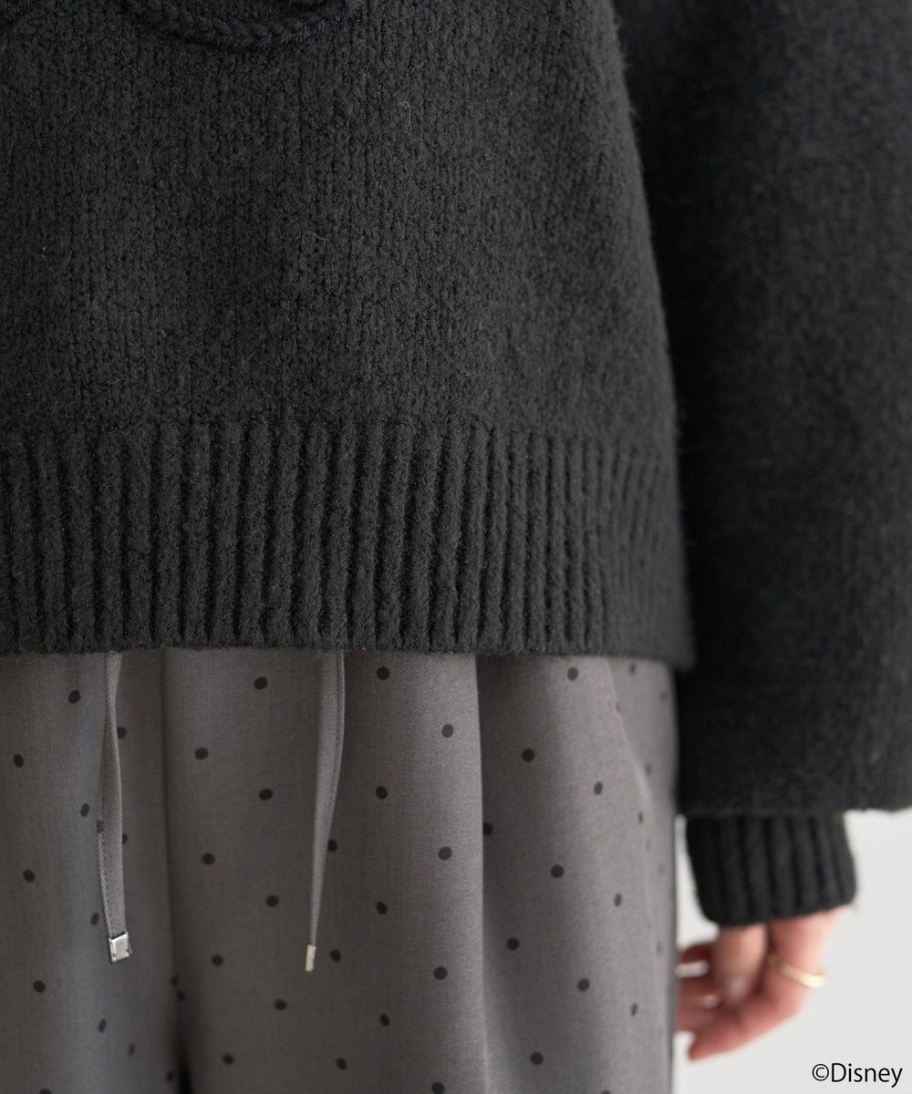 earth music&ecology 【予約】Disney/ミッキーコード刺繍ニットプルオーバー 
