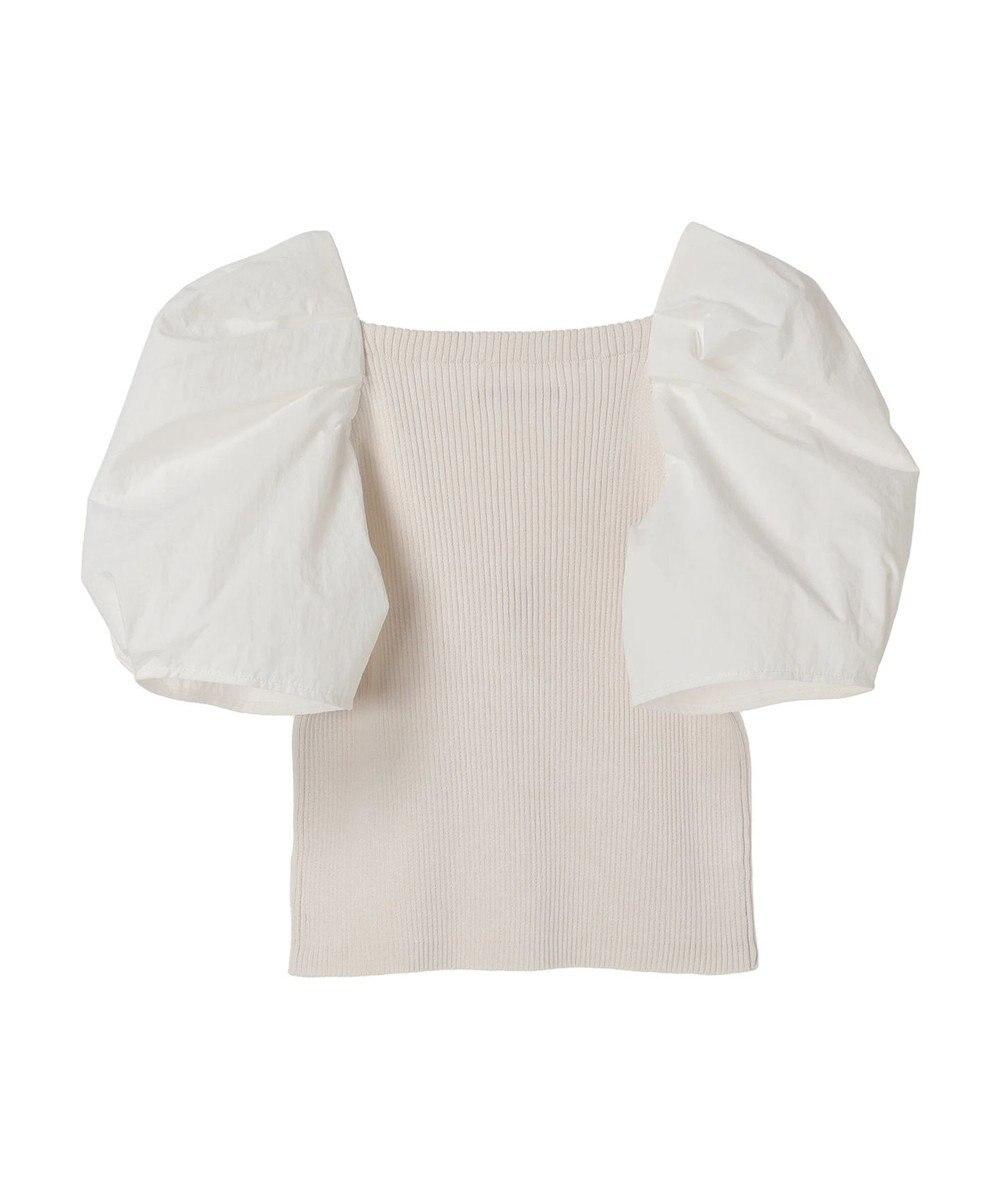 Green Parks ・ＡＮＤ　ＳＥＡＲＣＨ　布帛スリーブニットプルオーバー 