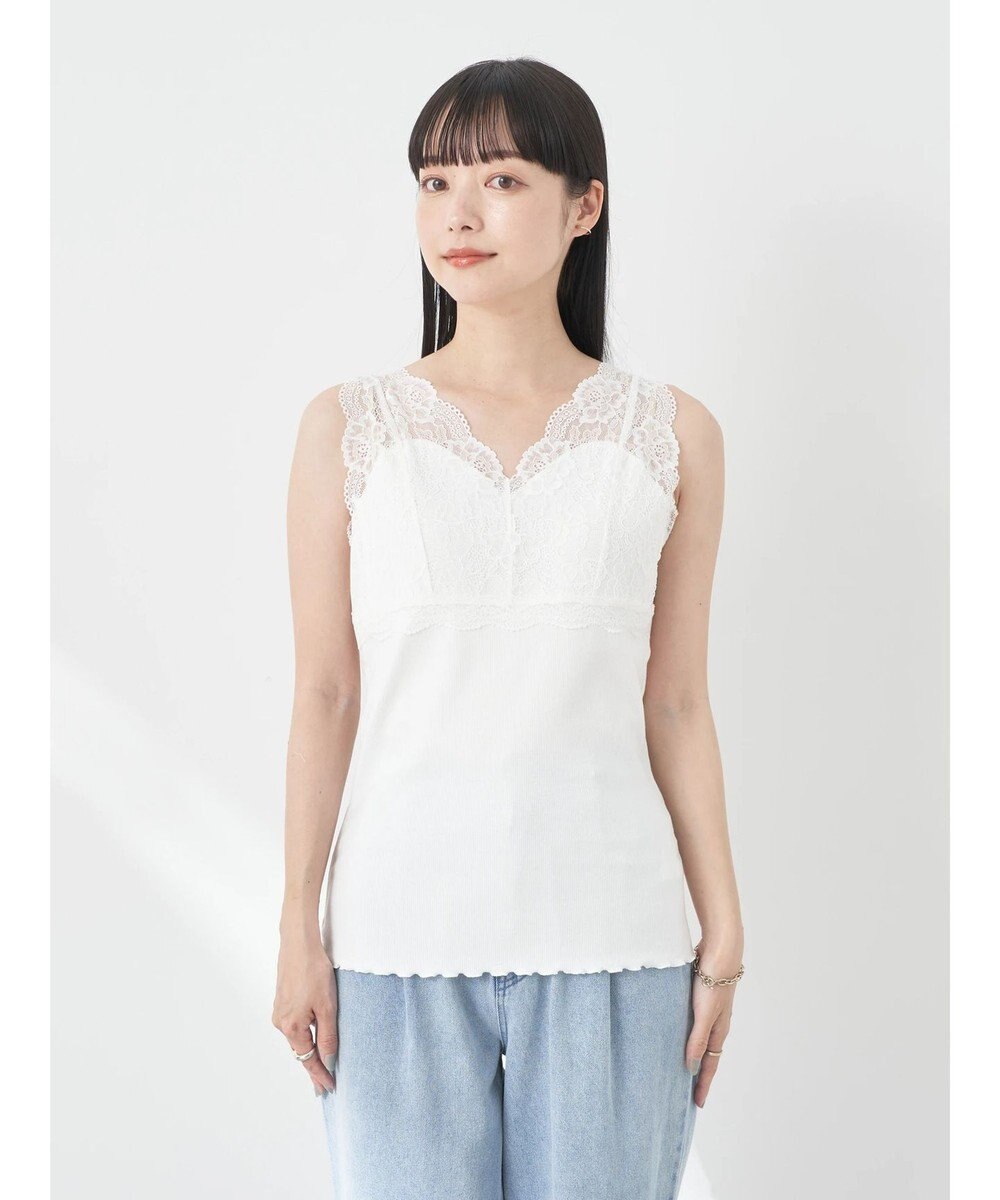 earth music&ecology 前後２ＷＡＹレースタンクトップ 