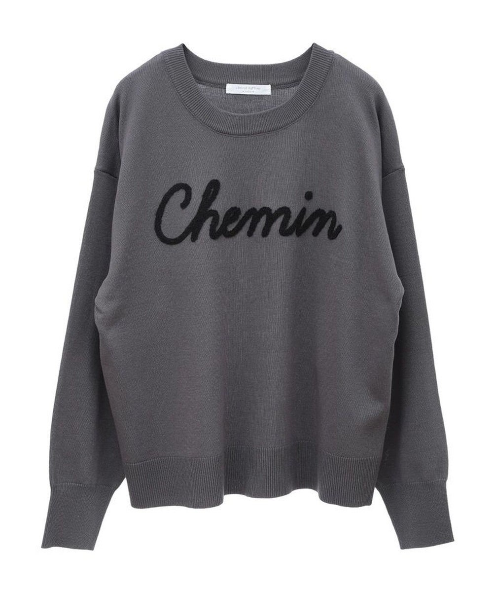 Green Parks 洗える　さがら刺しゅうロゴニットプル 