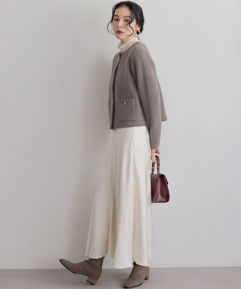 組曲 L 【加藤ローサさん着用】フラッフィーファーニット ジャケット 