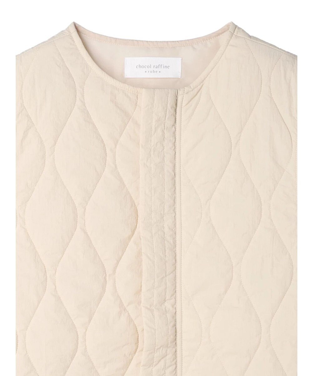 Green Parks ヒョウタンキルトミドル丈ベスト 