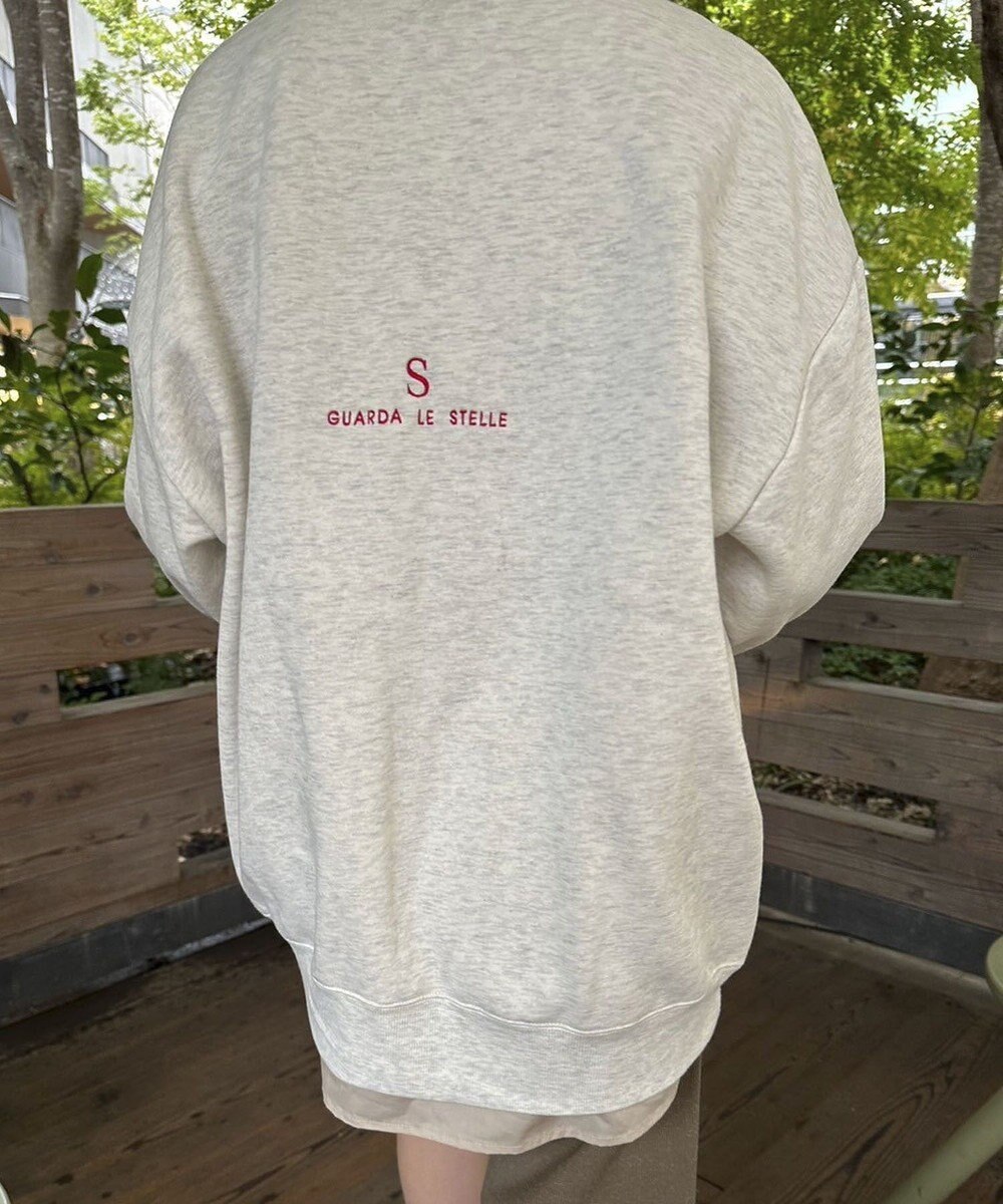 Green Parks サークル刺繍スウェット 