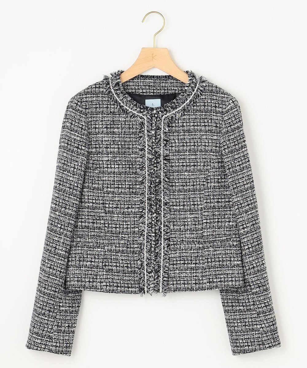 組曲 S 【KUMIKYOKU NAVY】ラメループモールツイード ジャケット 