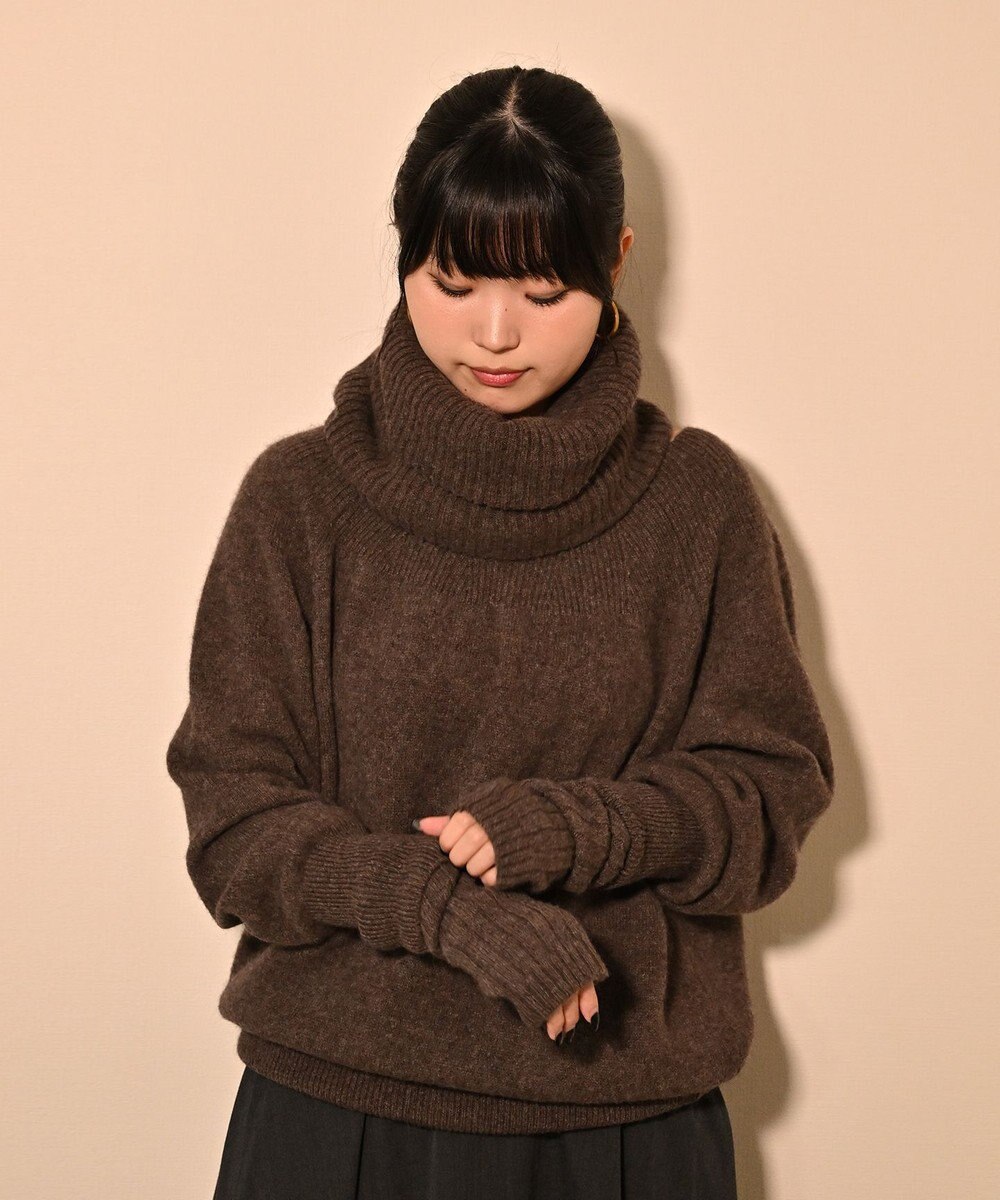 TOQUE 〈大草直子さんアドバイザー〉ベビーアルパカ×ウール縮絨ニットネックウォーマー 