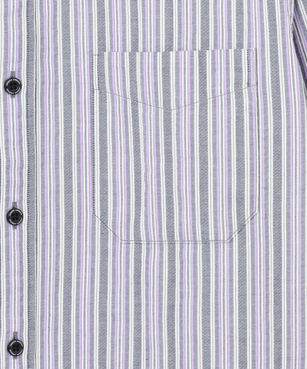 JOSEPH ABBOUD 【キングサイズ・オーガニックコットン使用】 オーガニックコードストライプ シャツ 
