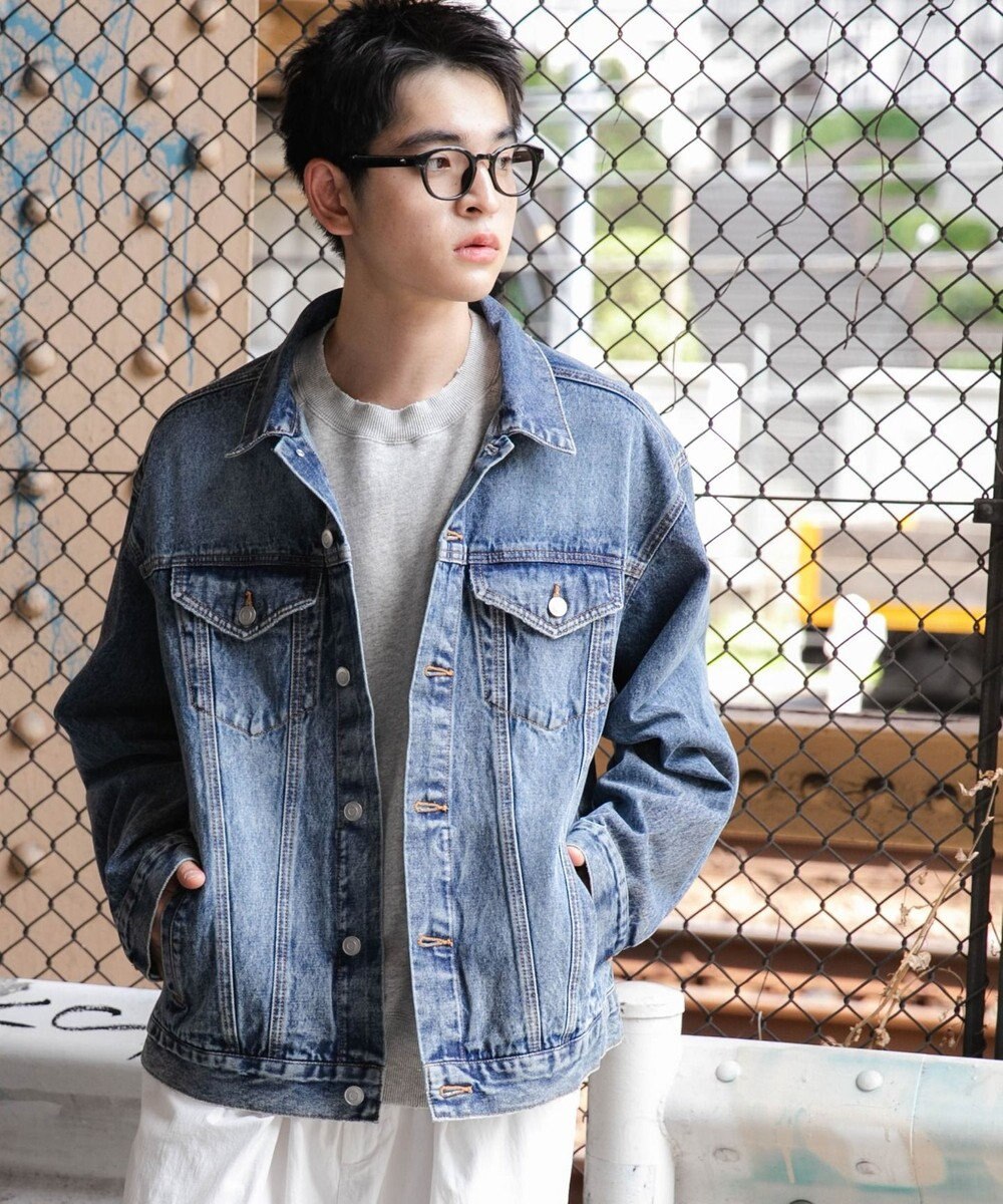 WEGO 【ユニセックス着用ITEM】BIGデニムジャケット 