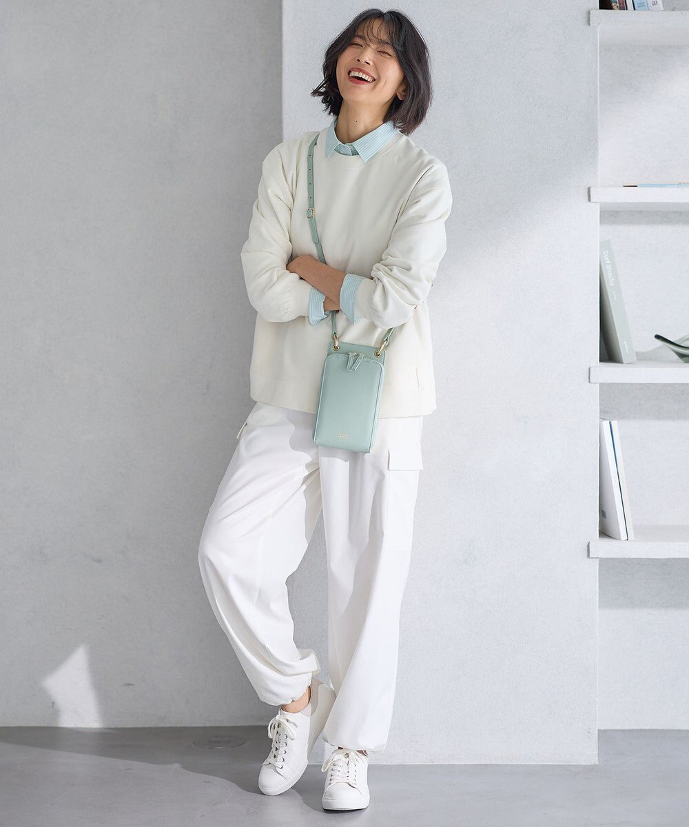 23区 L 【Oggi4月号掲載/洗える】シルキーストレッチ パラシュートパンツ 