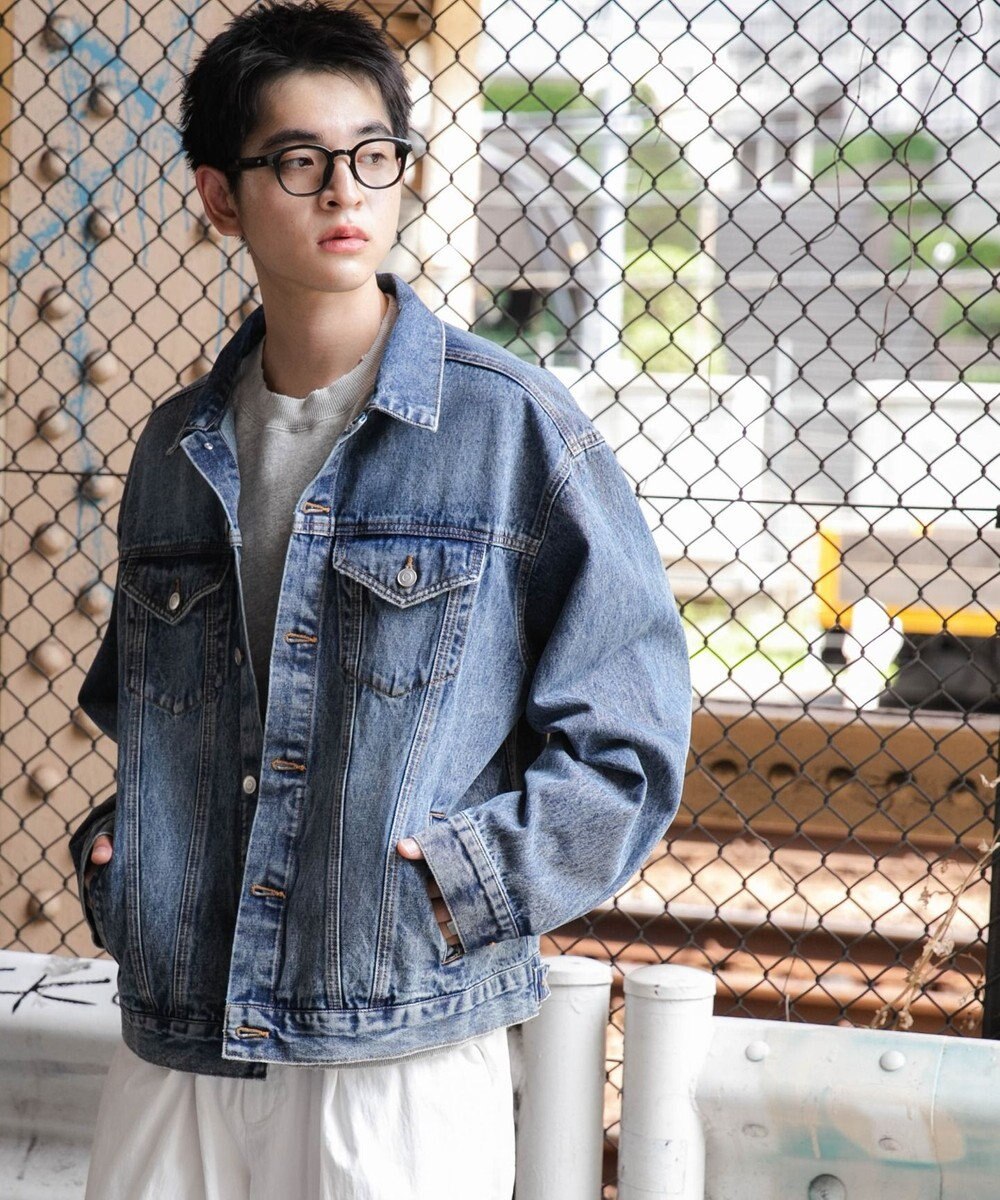WEGO 【ユニセックス着用ITEM】BIGデニムジャケット 