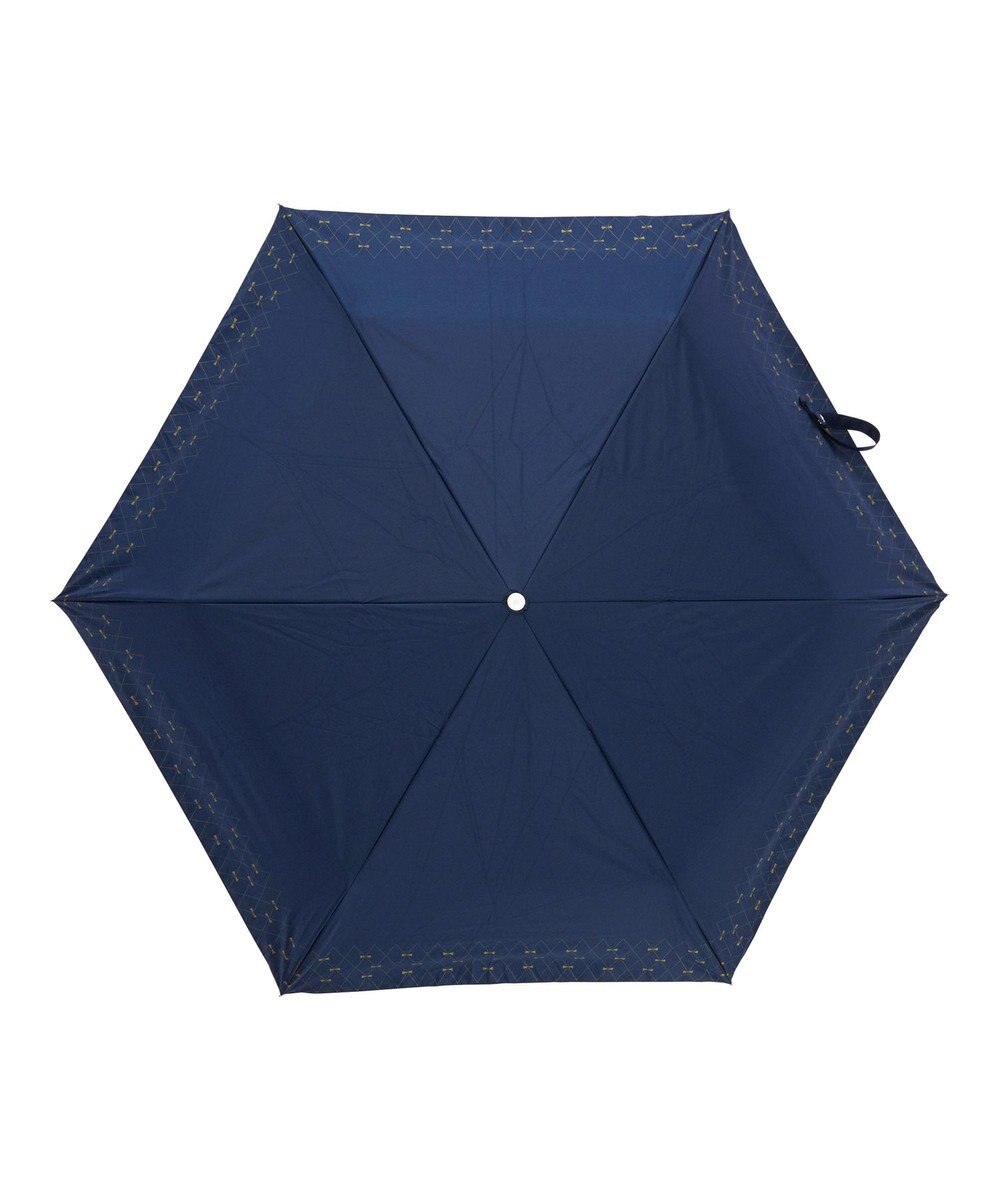 MOONBAT estaa 晴雨兼用 折りたたみ傘 リボンプリント 日傘 遮光 遮熱 UV 