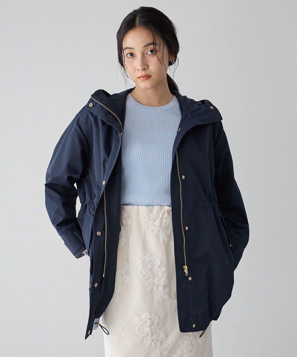 YECCA VECCA 袖口シアーリブニット 