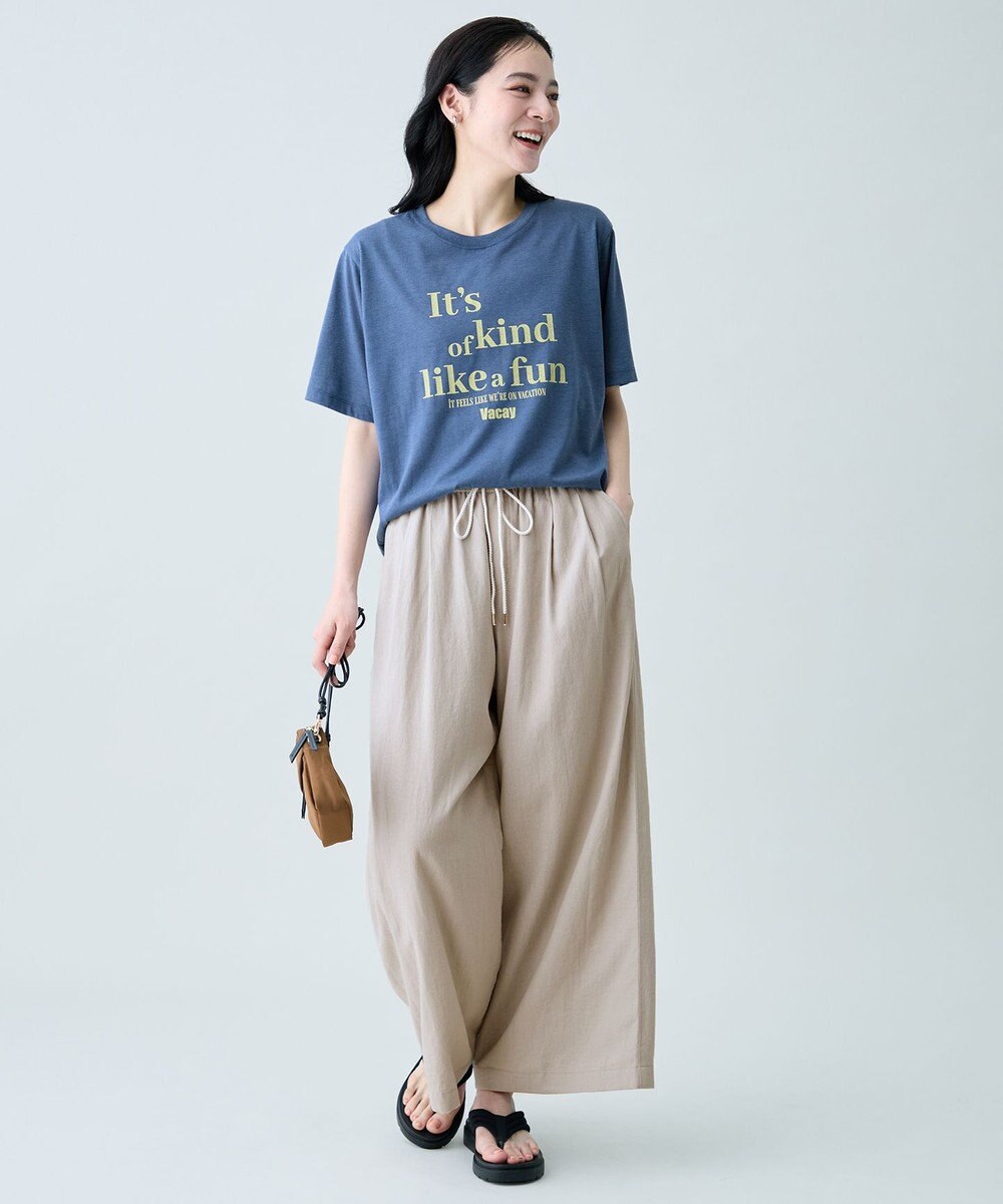 ANY シアーネップロゴＴシャツ 