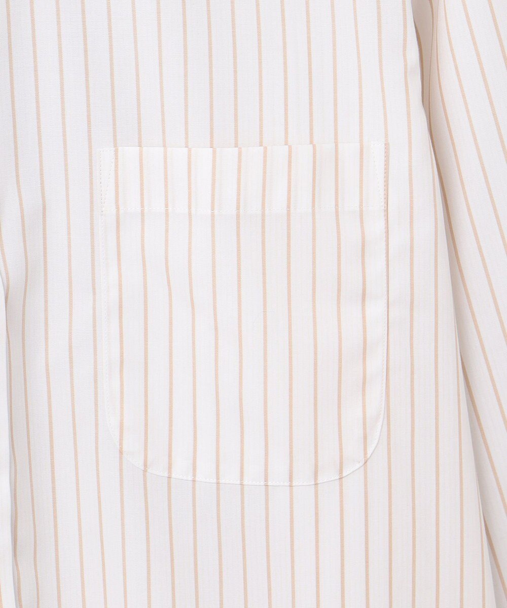 GOTAIRIKU 【形態安定】PREMIUMPLEATS_レギュラーカラー 通年ドレスシャツ（ボーダー） 