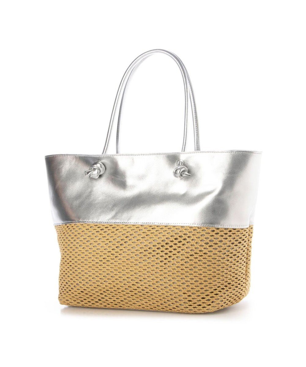 UNBILLION ペルケ perche / エステルメッシュ・牛革付属トート 