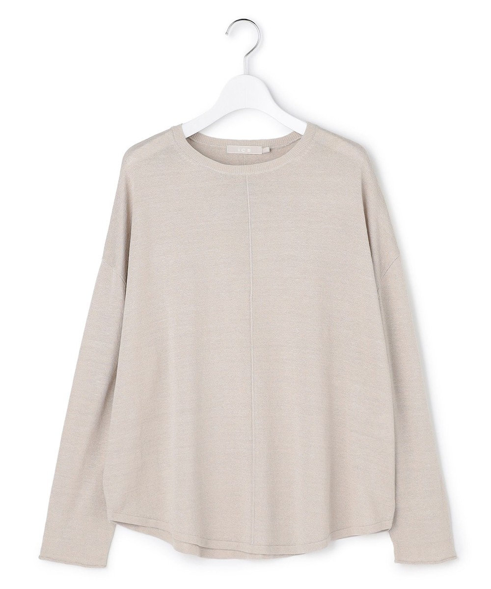 ICB 【先行予約】リネンレーヨンハイゲージ プルオーバーニット 