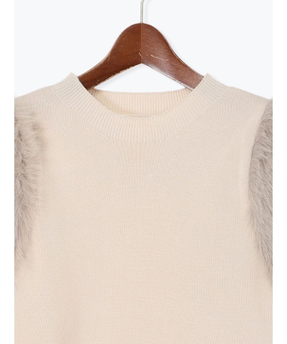 Te chichi スリーブファーニットプルオーバー《2025Autumn catalog item》 