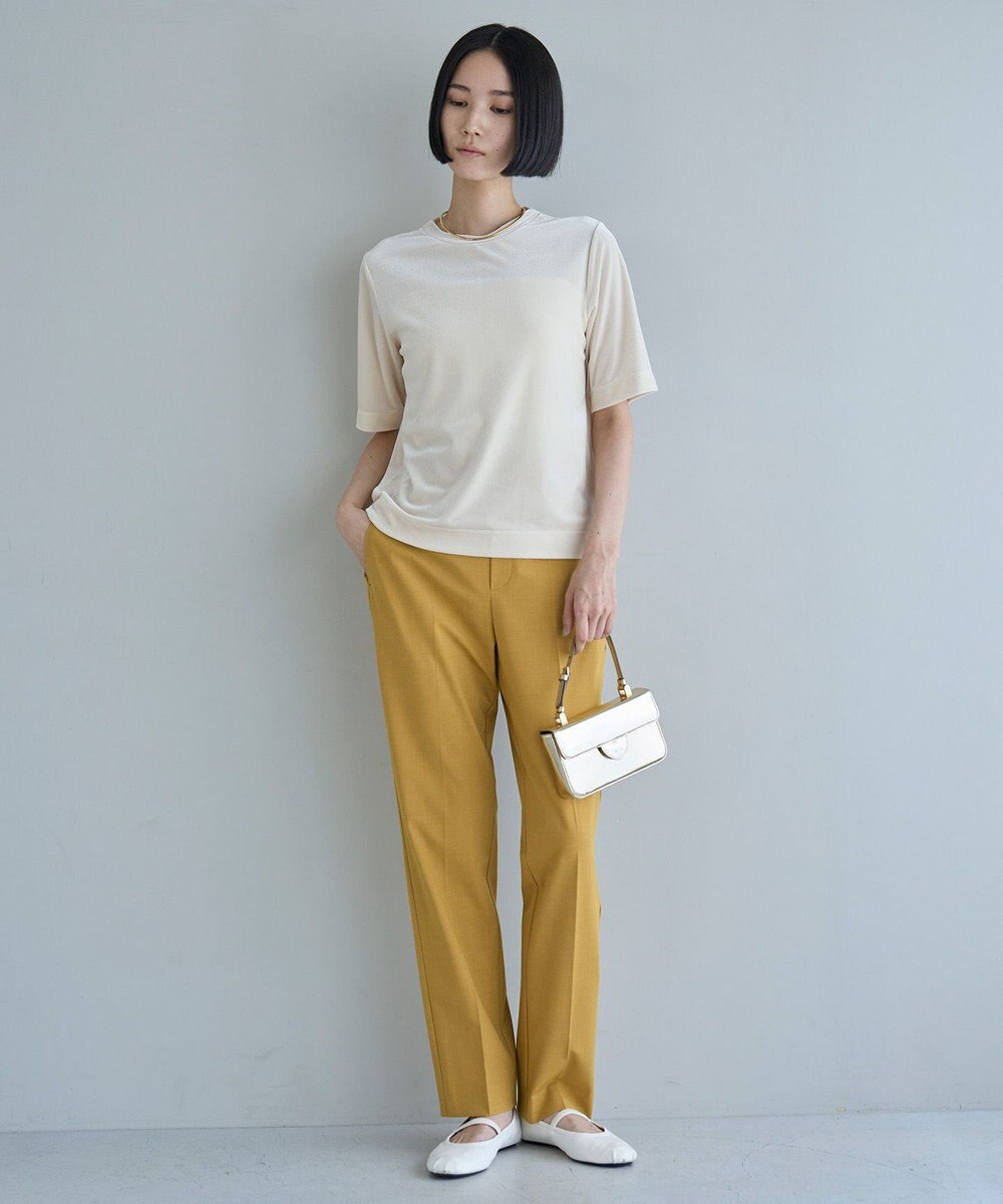 UNFILO ストレッチ ベロアＴシャツ 