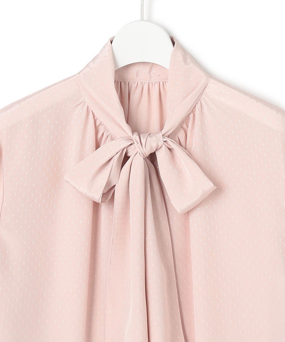 23区 S 【洗える】ドットドビーデシン ブラウス 