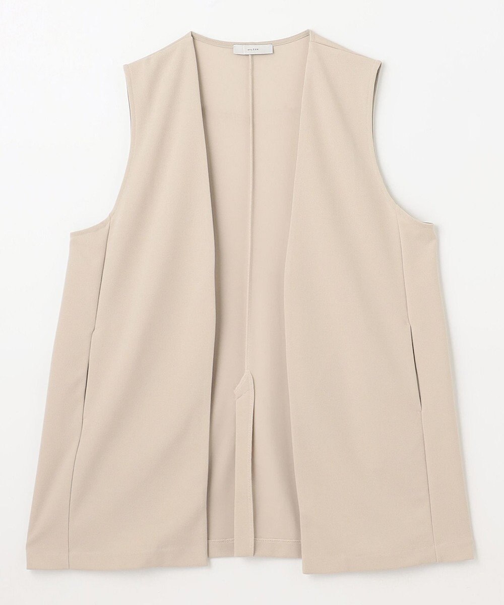 ANY 【洗濯機可】カットジョーゼットジレ 