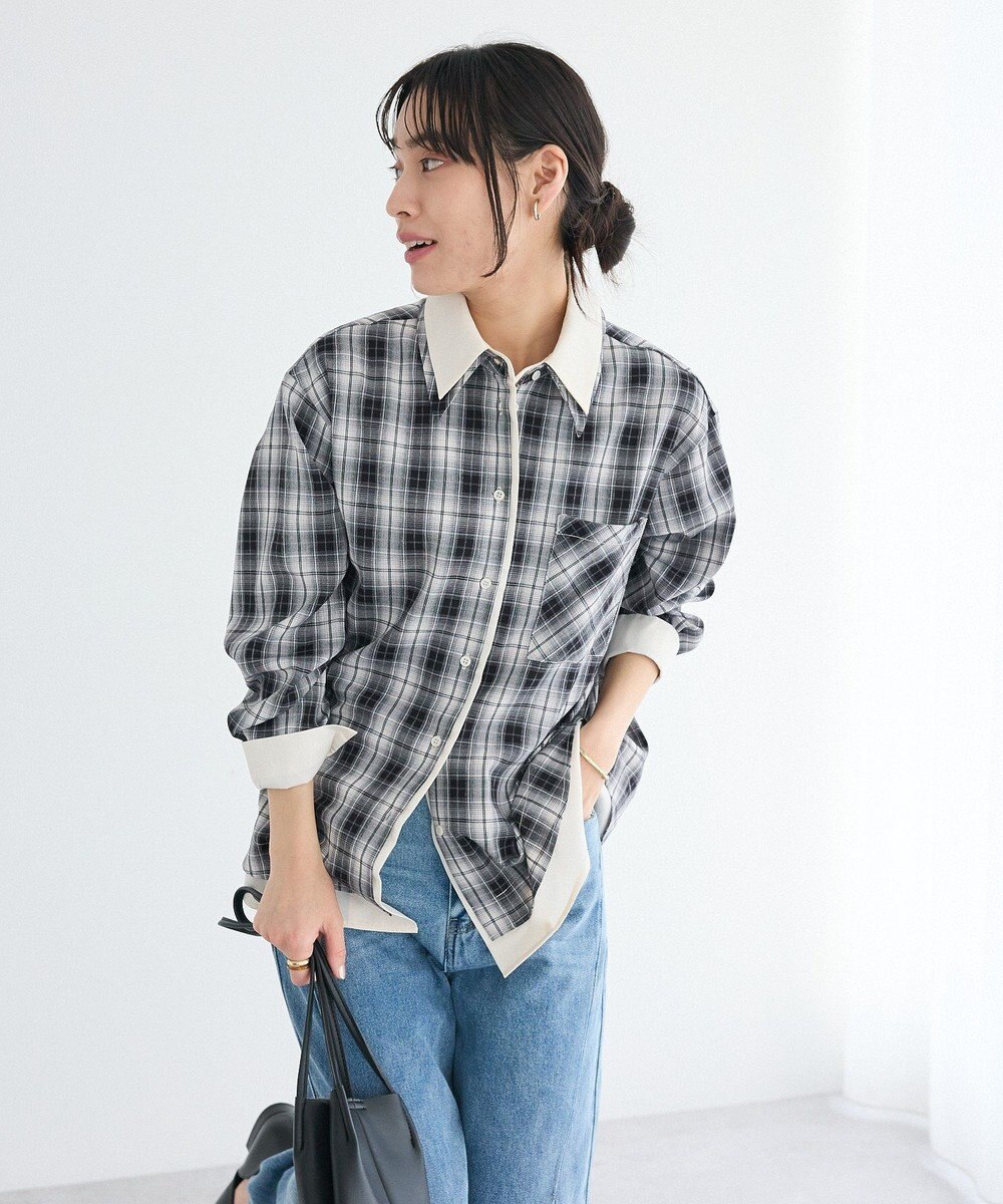 CRAFT STANDARD BOUTIQUE レイヤードライクチェックシャツ 