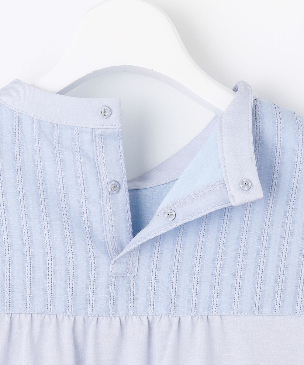 J.PRESS LADIES L 【洗える】プレーティングジャージー モックネックカットソー 