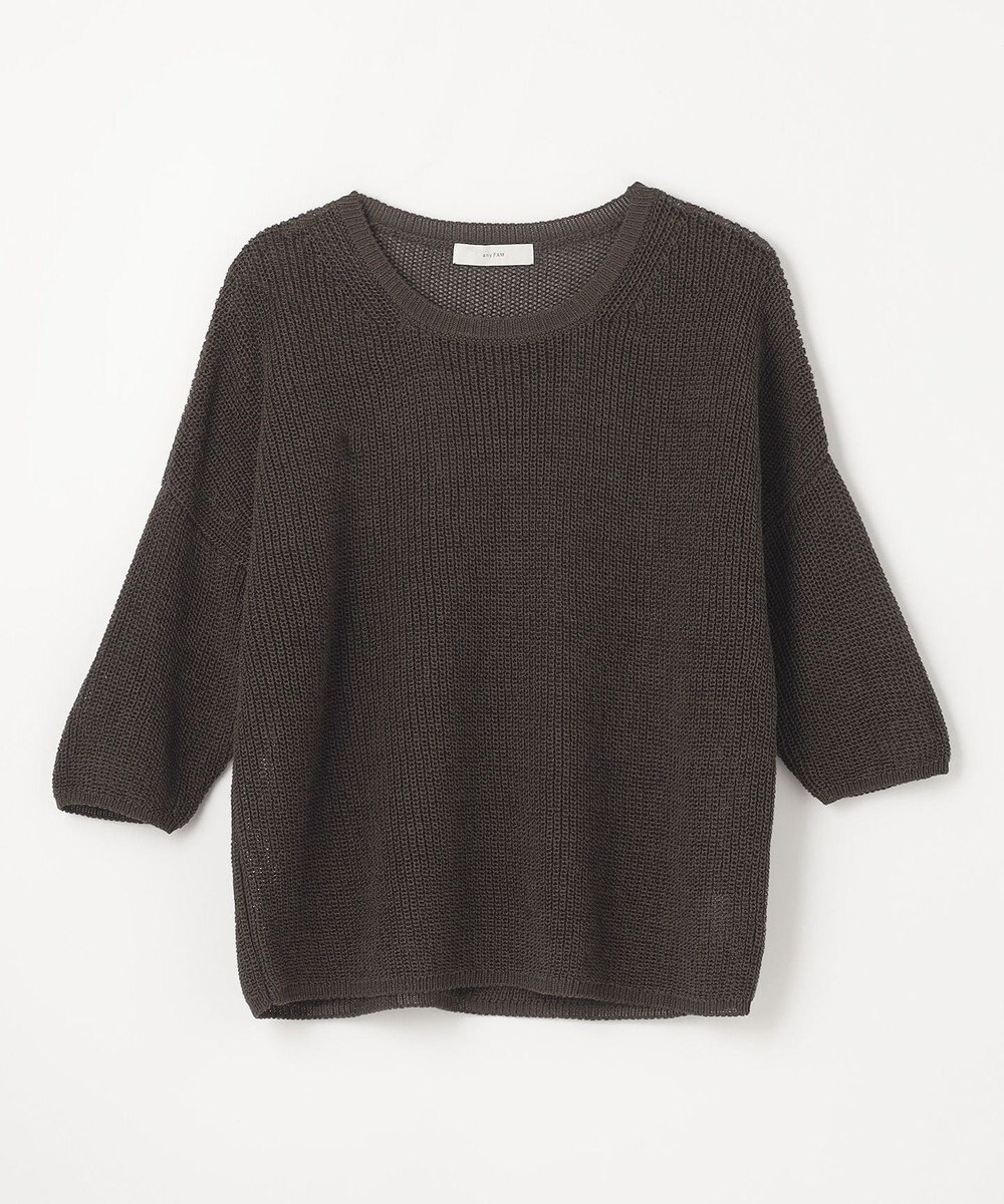 ANY 【洗濯機可/アンチピリング】ギマハーフスリーブニット 
