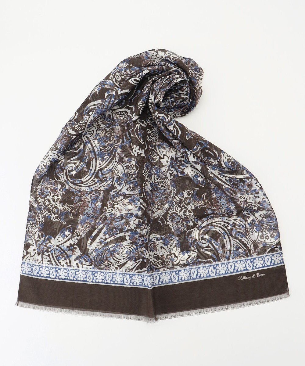 JOSEPH ABBOUD 【イタリア製・Holliday&Brown】マルチペイズリー ストール 