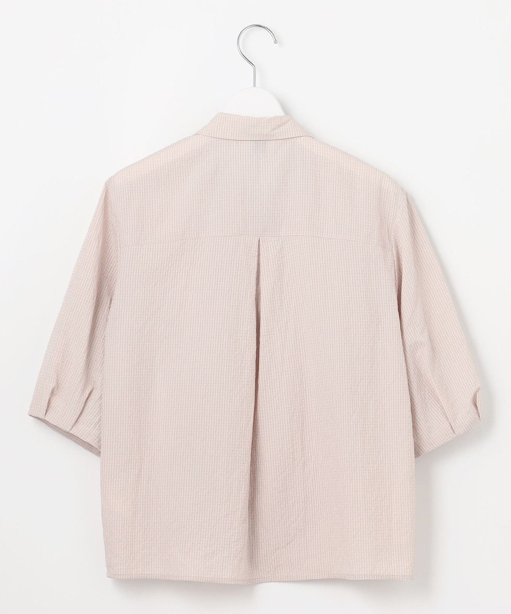 J.PRESS LADIES S 【洗える】アセテートレーヨンコットンチェック シャツカラー ブラウス 