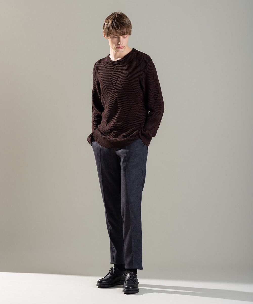 JOSEPH HOMME ビッグジオメトリージャガード　クルーネック 