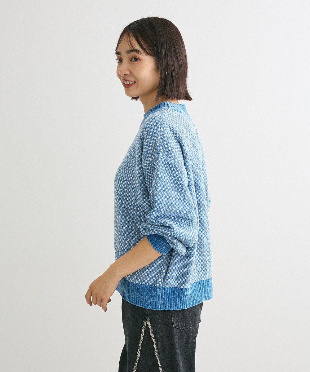 Green Parks ベロアモールモックネックニットプルオーバー 