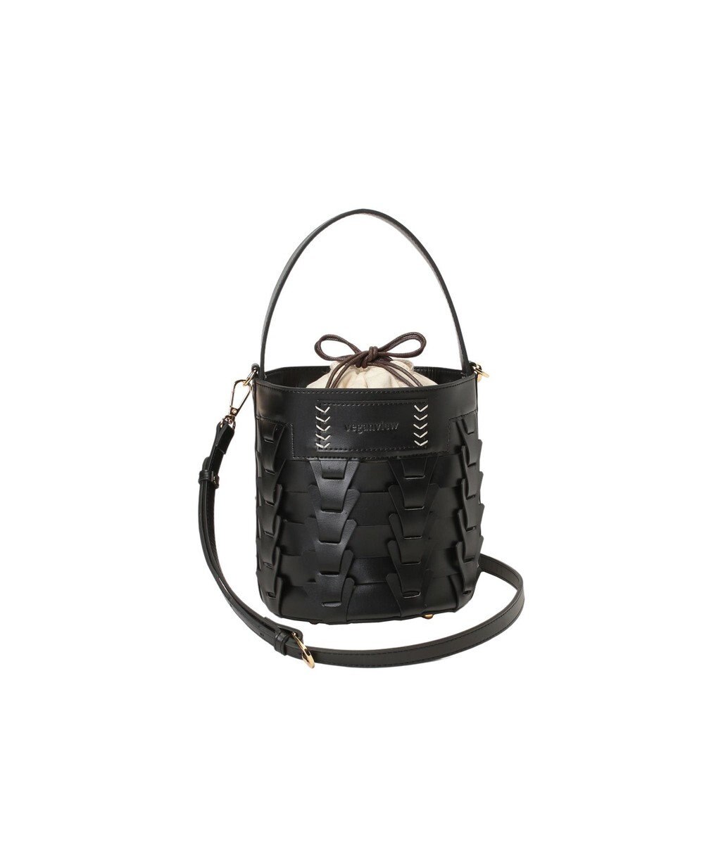 LA BAGAGERIE 【veganview】v piece mesh bucket bag 