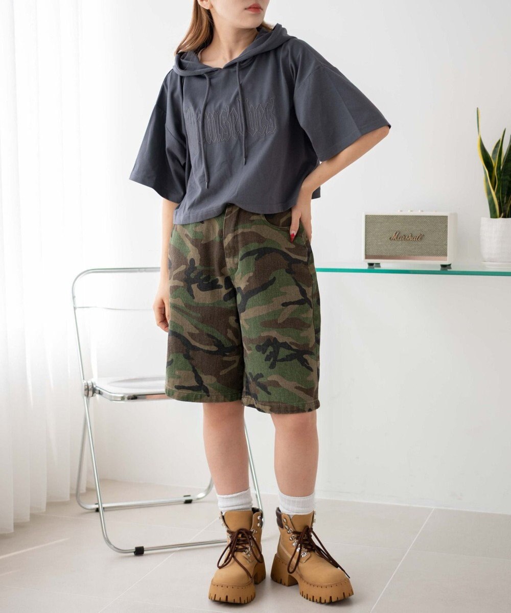 WEGO グラフィックフードショートT 