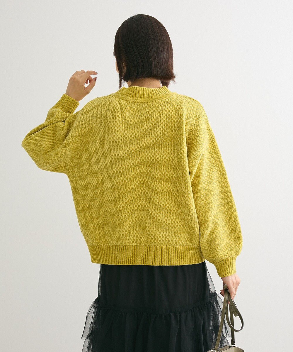 Green Parks ベロアモールモックネックニットプルオーバー 