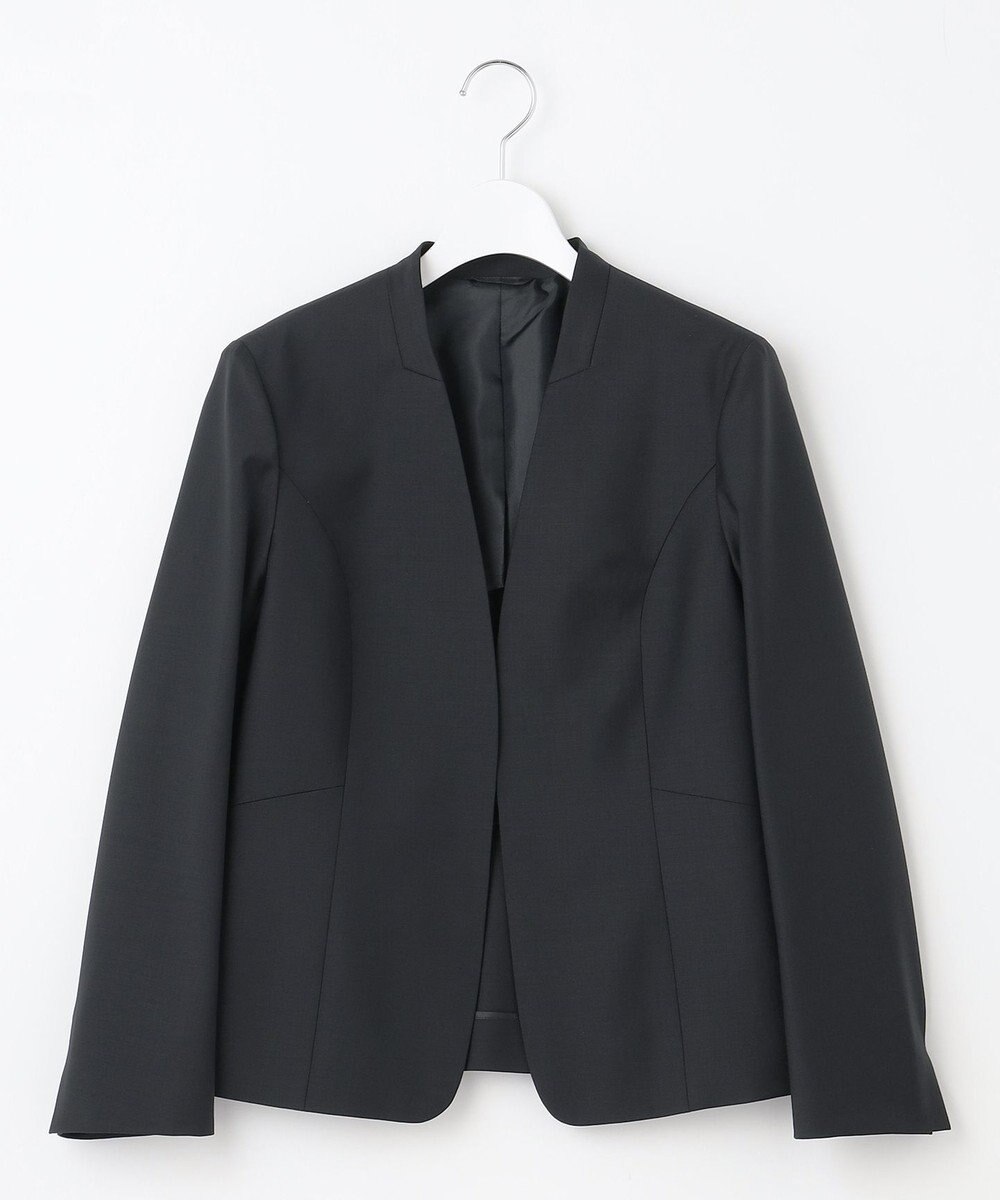 J.PRESS LADIES S 【セットアップ対応】BAHARIYE SOLID ノーカラー ジャケット 