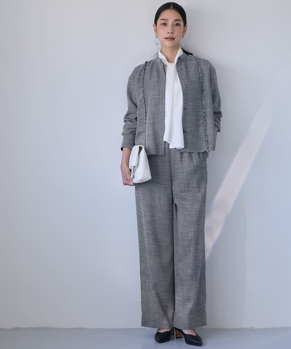 ICB L ライトスラブツイード シャツジャケット 