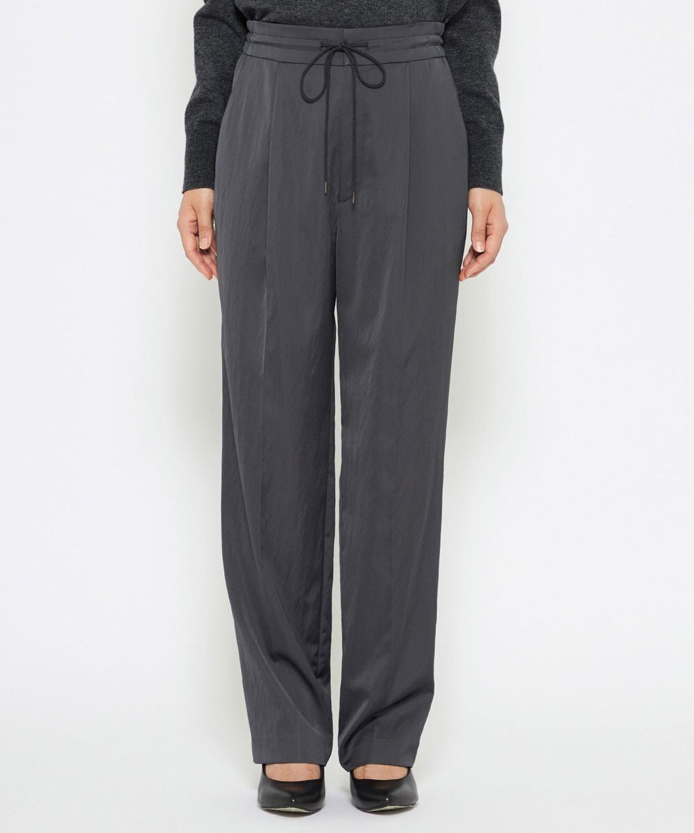 uncrave 【洗える】サテン ドロストパンツ（uncrave STANDARD） 