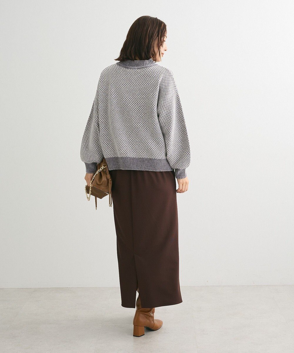 Green Parks ベロアモールモックネックニットプルオーバー 