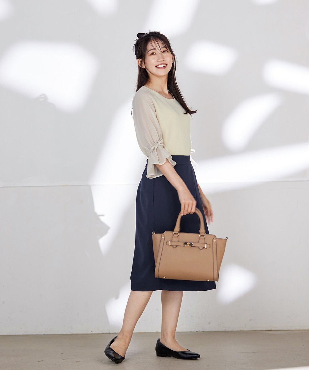 Tiaclasse 【洗える】キャンディースリーブニットトップス 