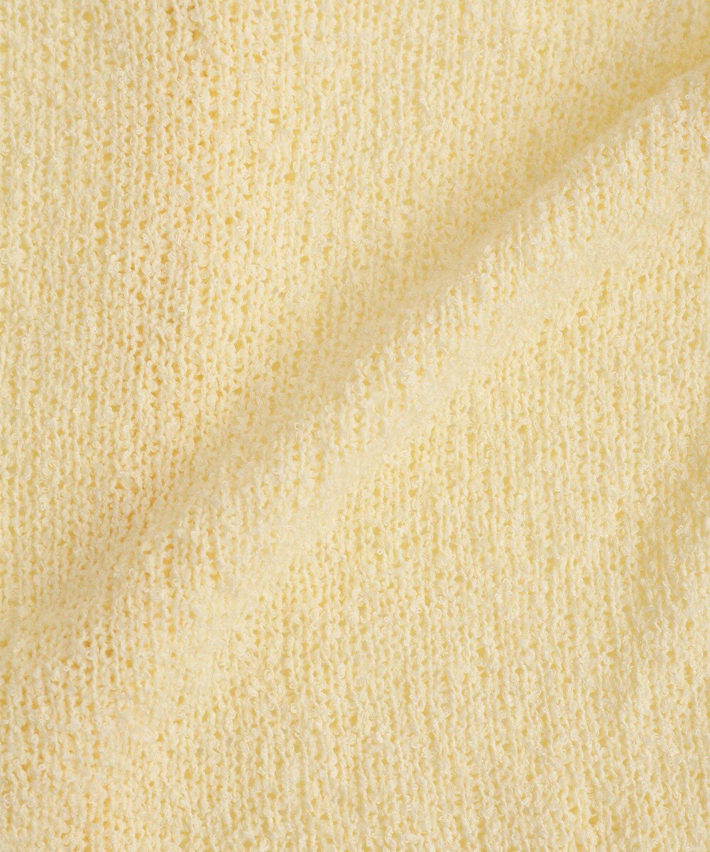 CRAFT STANDARD BOUTIQUE ブークレヤーン衿付きニットカーディガン 