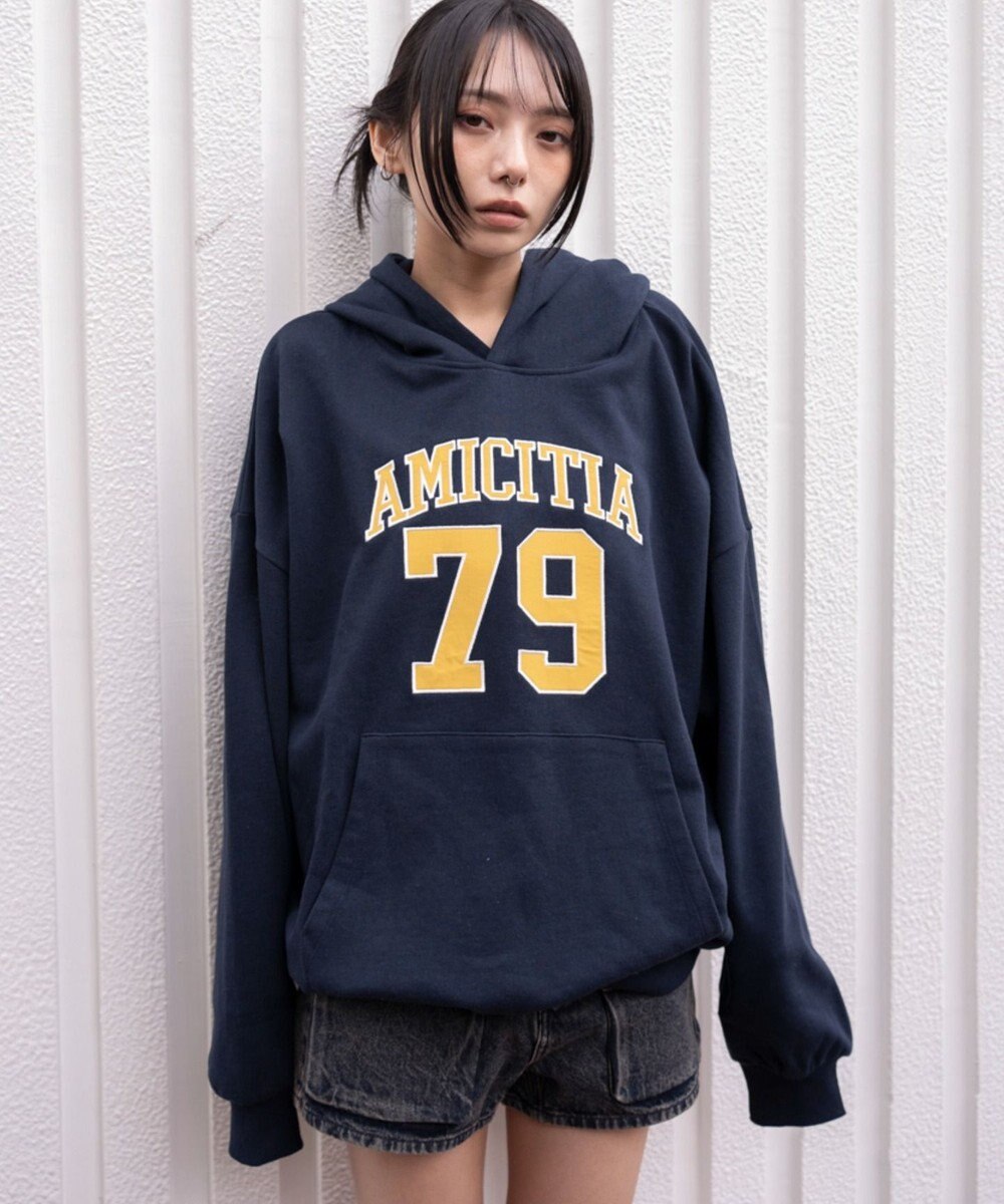 WEGO グラフィックビッグプルパーカー 