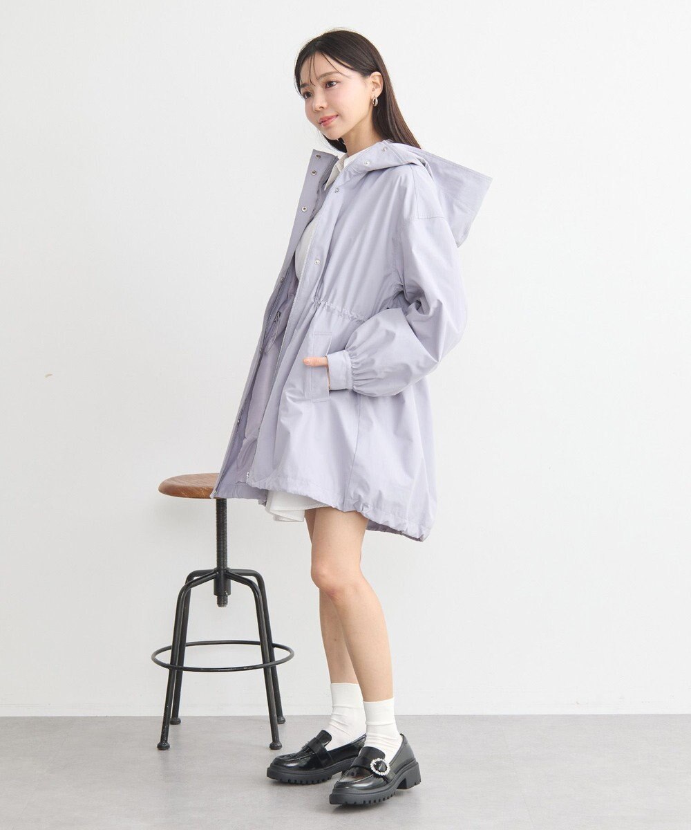 earth music&ecology ドロストミドル丈パーカー 