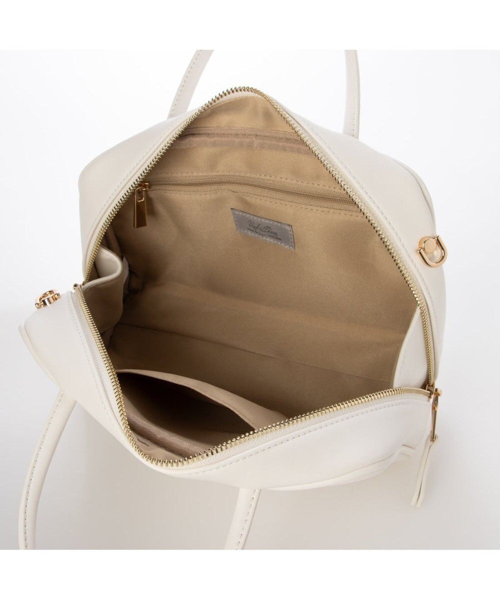 UNBILLION カシュカシュ cachecache / チャーム付横長ボストン 