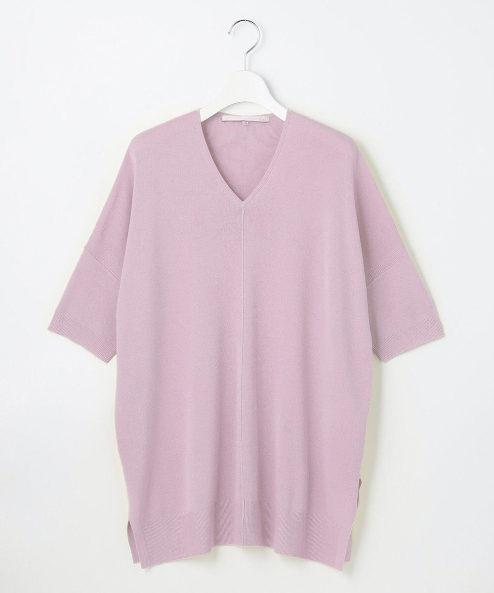 自由区 【新型登場！/WEB限定カラー有】ハイツイストコットンアセテート ニット5分袖 