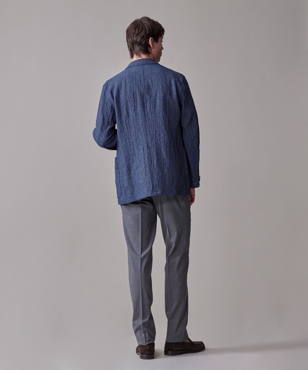 J.PRESS MEN リネン×シアサッカーの清涼感【高通気性】ストレッチリネンシアサッカー ジャケット 