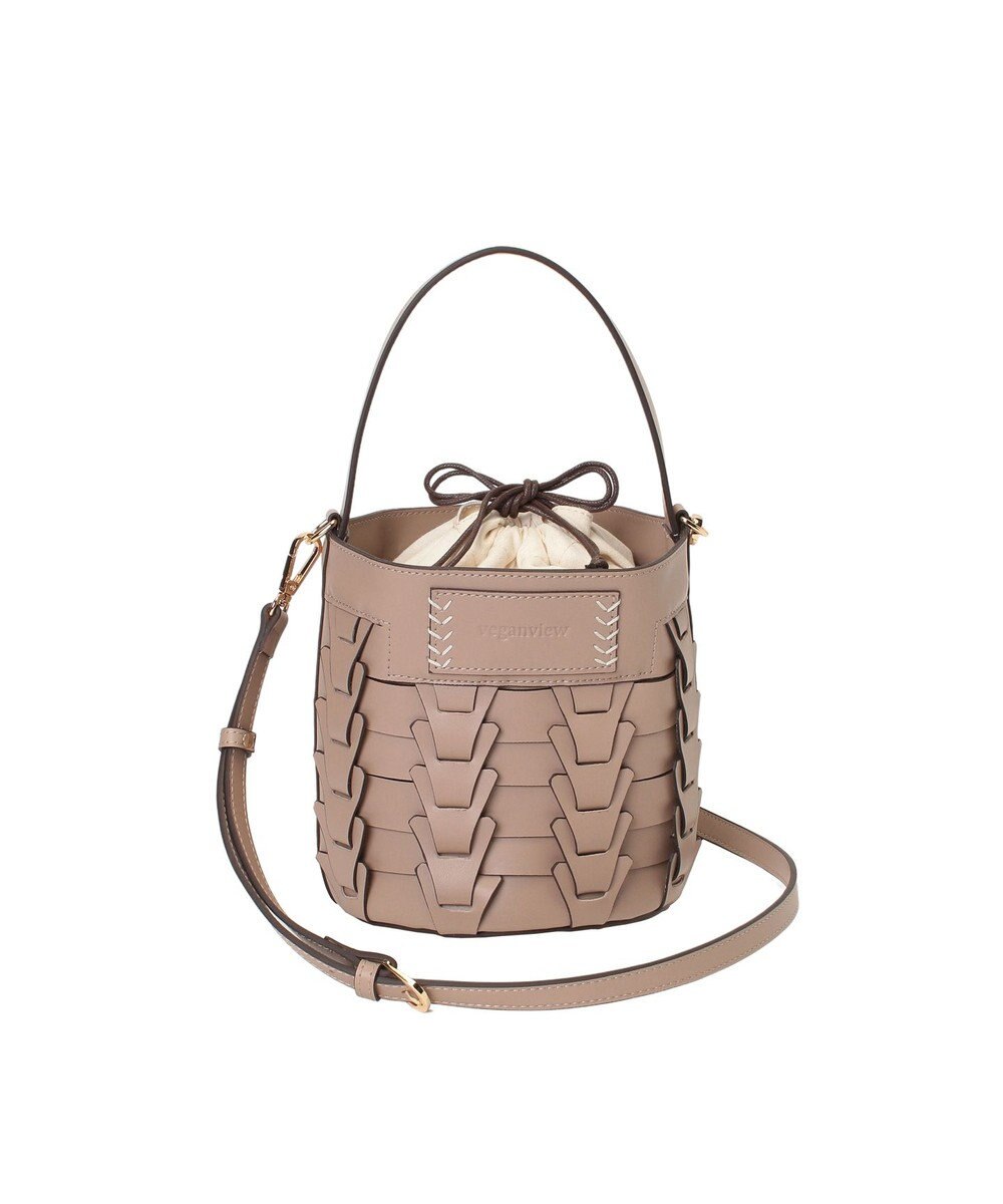 LA BAGAGERIE 【veganview】v piece mesh bucket bag 