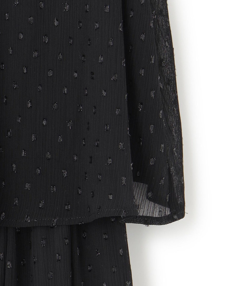 23区 L 【APPLAUDIR】ドットシアークレープ ドレス 