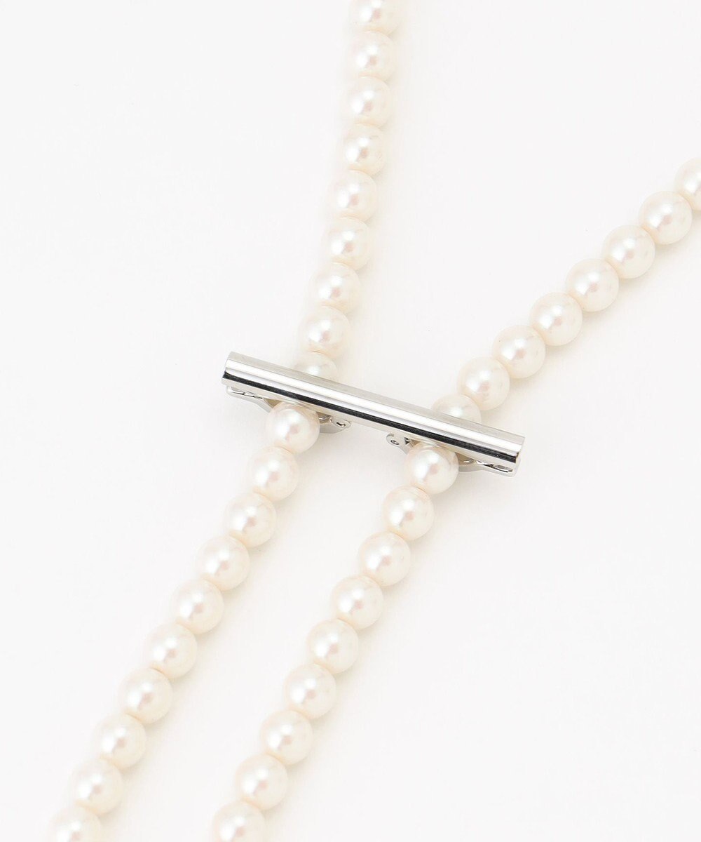 23区 クリップ パール ラリエット ネックレス 