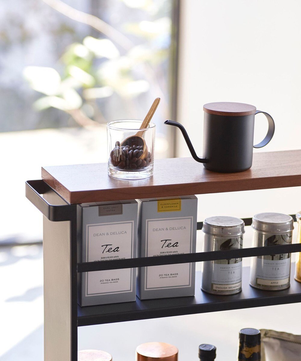 tower ハンドル付きスリムワゴン タワー ブラック 