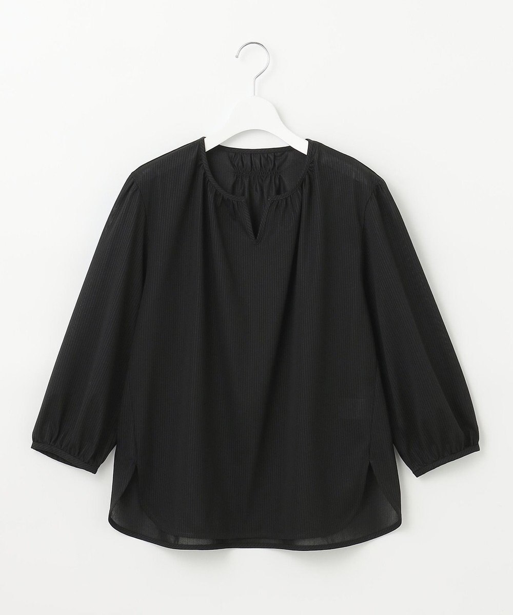 J.PRESS LADIES S 【WEB限定カラーあり・洗える・イージーケア】 アーネストストライプ スリットネック カットソー 